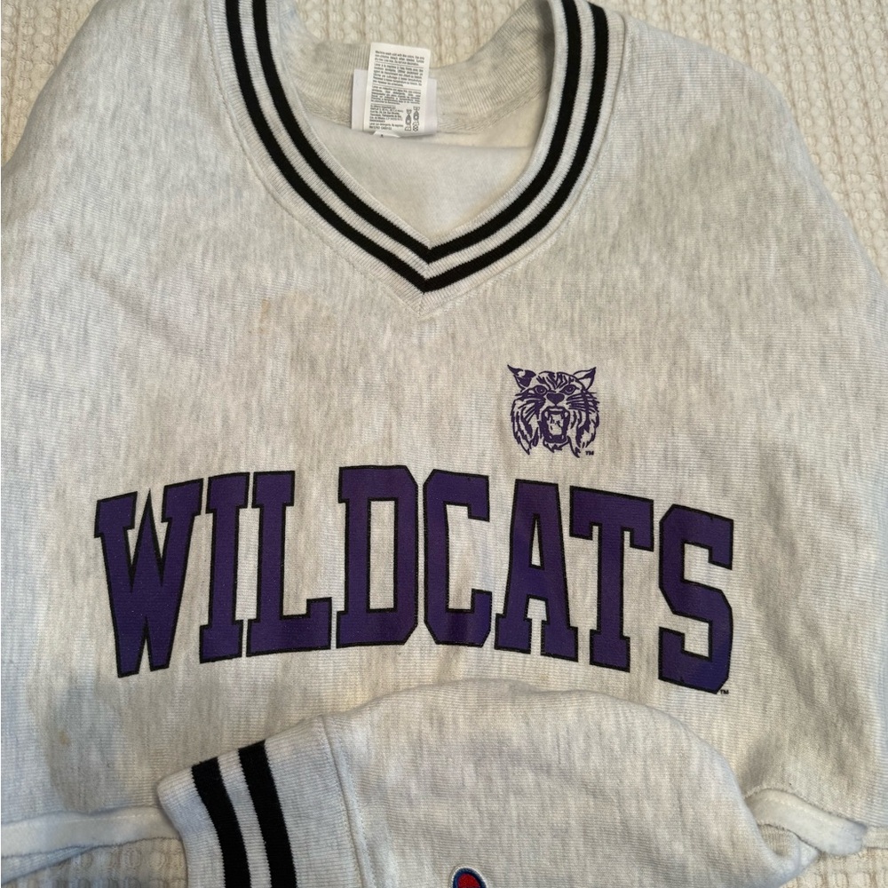 Wildcats Gray and Purple Sweatshirt